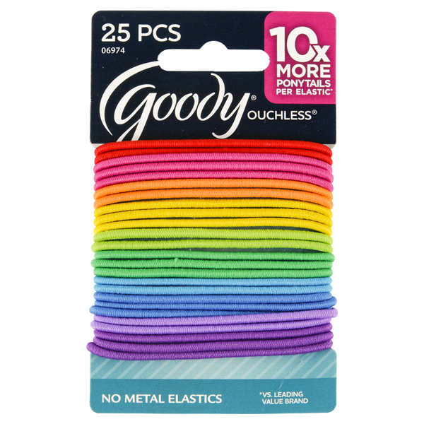 slide 1 of 1, Goody Ouchless Elastics, 25 pc