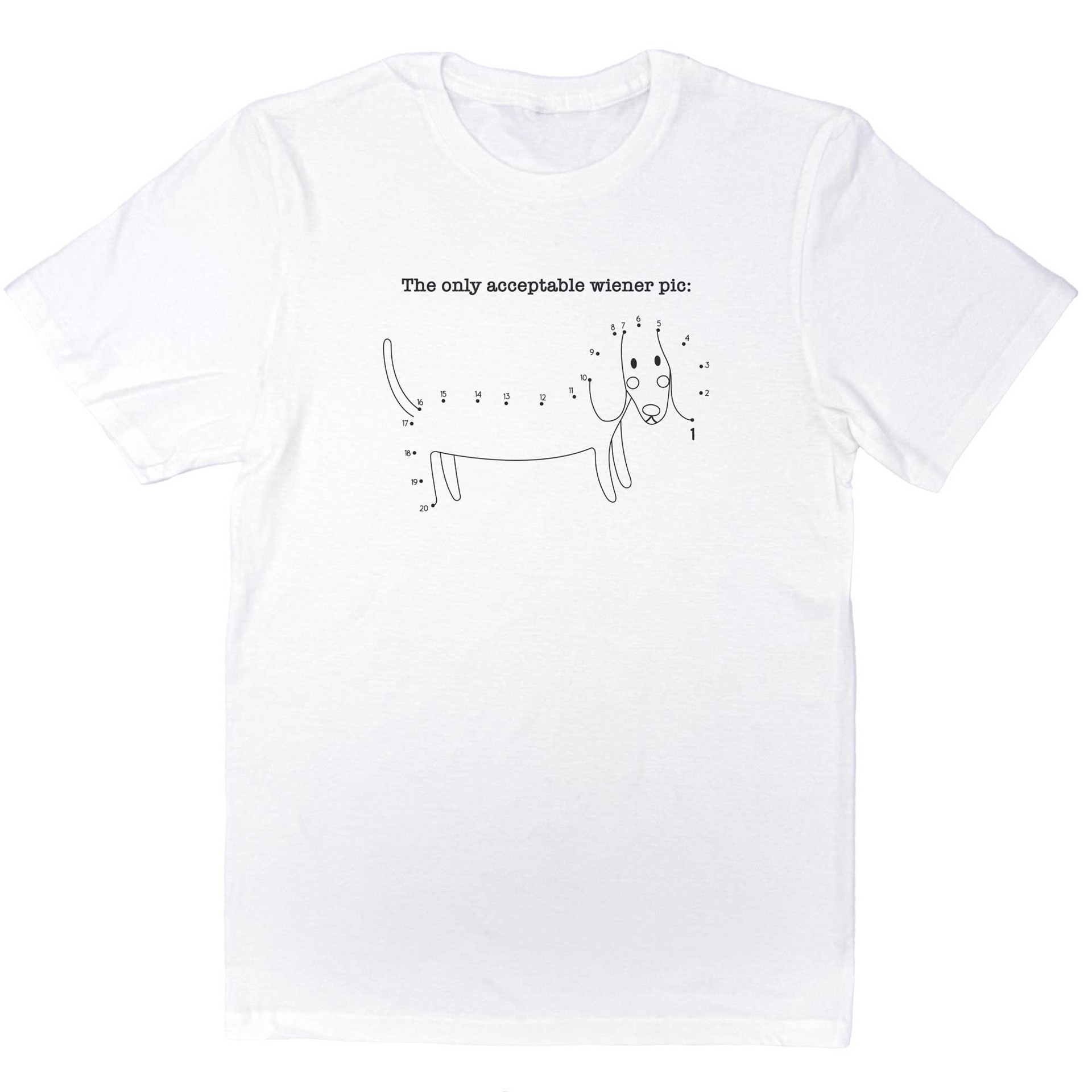 slide 1 of 1, Zanden Wiener Pic Adult T-Shirt, Large, LG