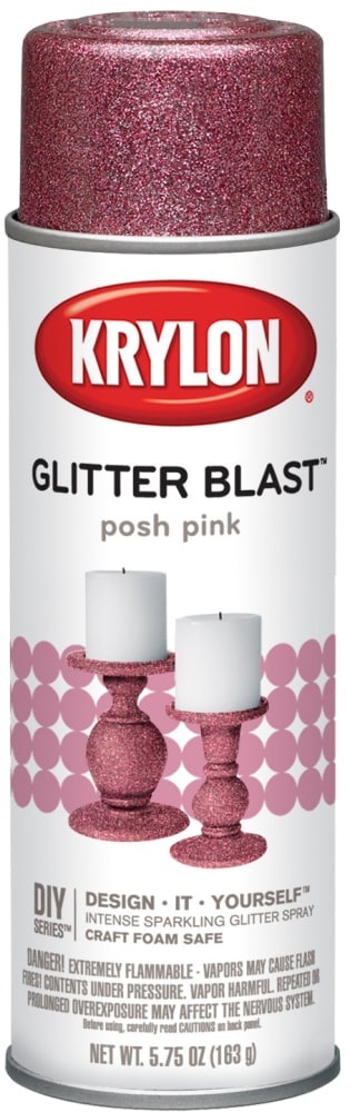 slide 1 of 1, Krylon Glitter Blast Glitter Spray Paint - Posh Pink - 5.75 Ounce, 5.75 oz