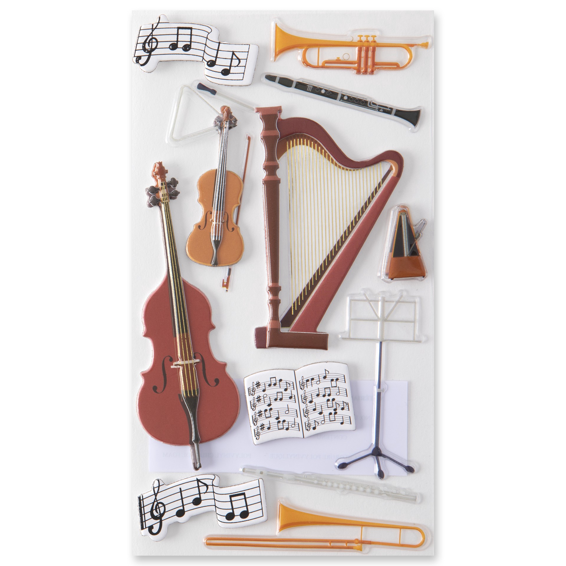 slide 3 of 5, Classical Music Dimensional Stickers By Recollections, 4 in x 8.5 in