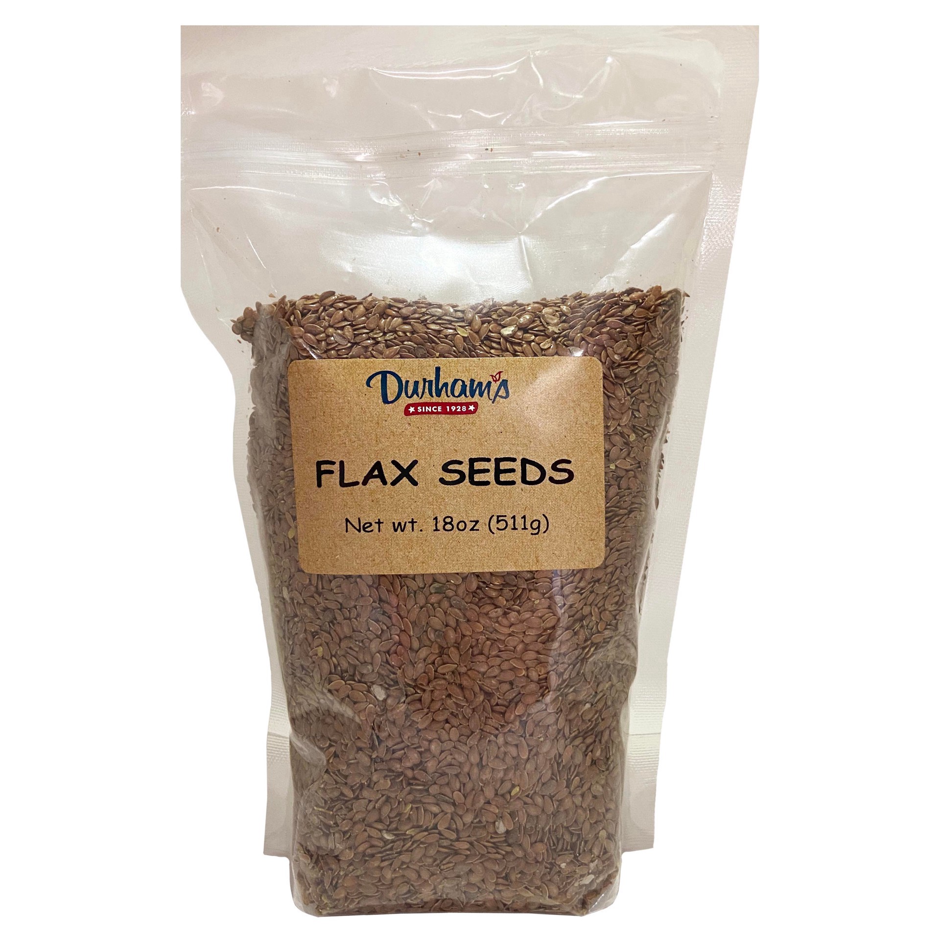 slide 1 of 1, Durham's Flax Seeds, 18 oz
