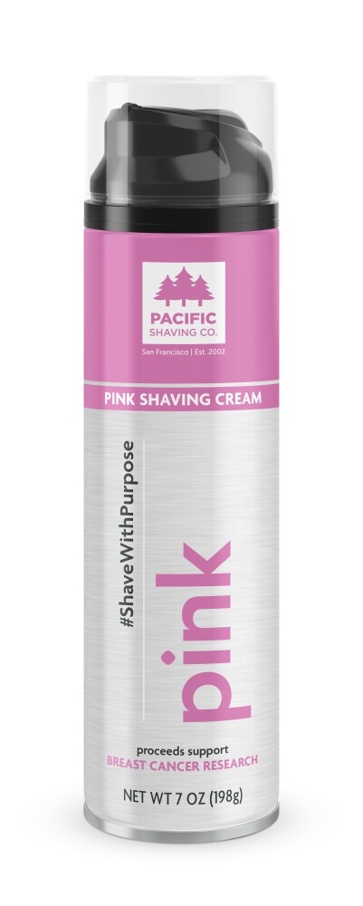 slide 1 of 1, Pacific Shaving Co. Pink Shaving Cream, 7 oz