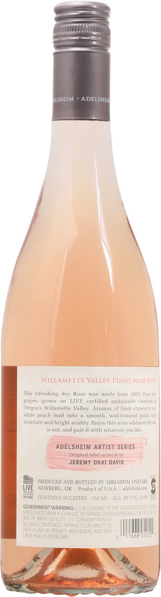 slide 11 of 12, Adelsheim Willamette Valley Rose 750 ml, 750 ml