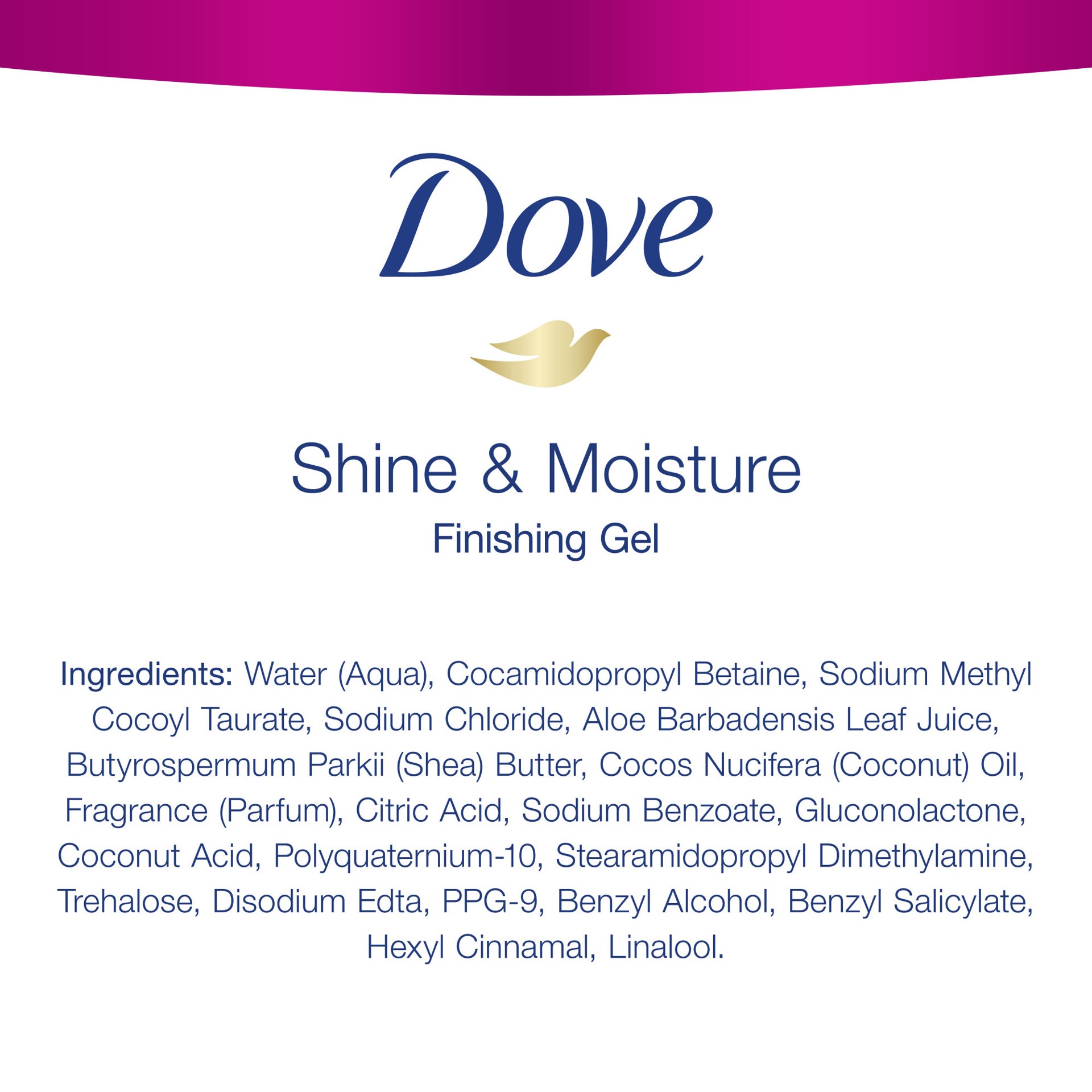 slide 4 of 4, Dove Beauty Shine &; Moisture Finishing Gel, 8 oz