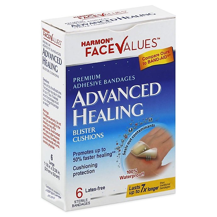 slide 1 of 1, Harmon Face Values Hydrocolloid Bandages - Large, 6 ct