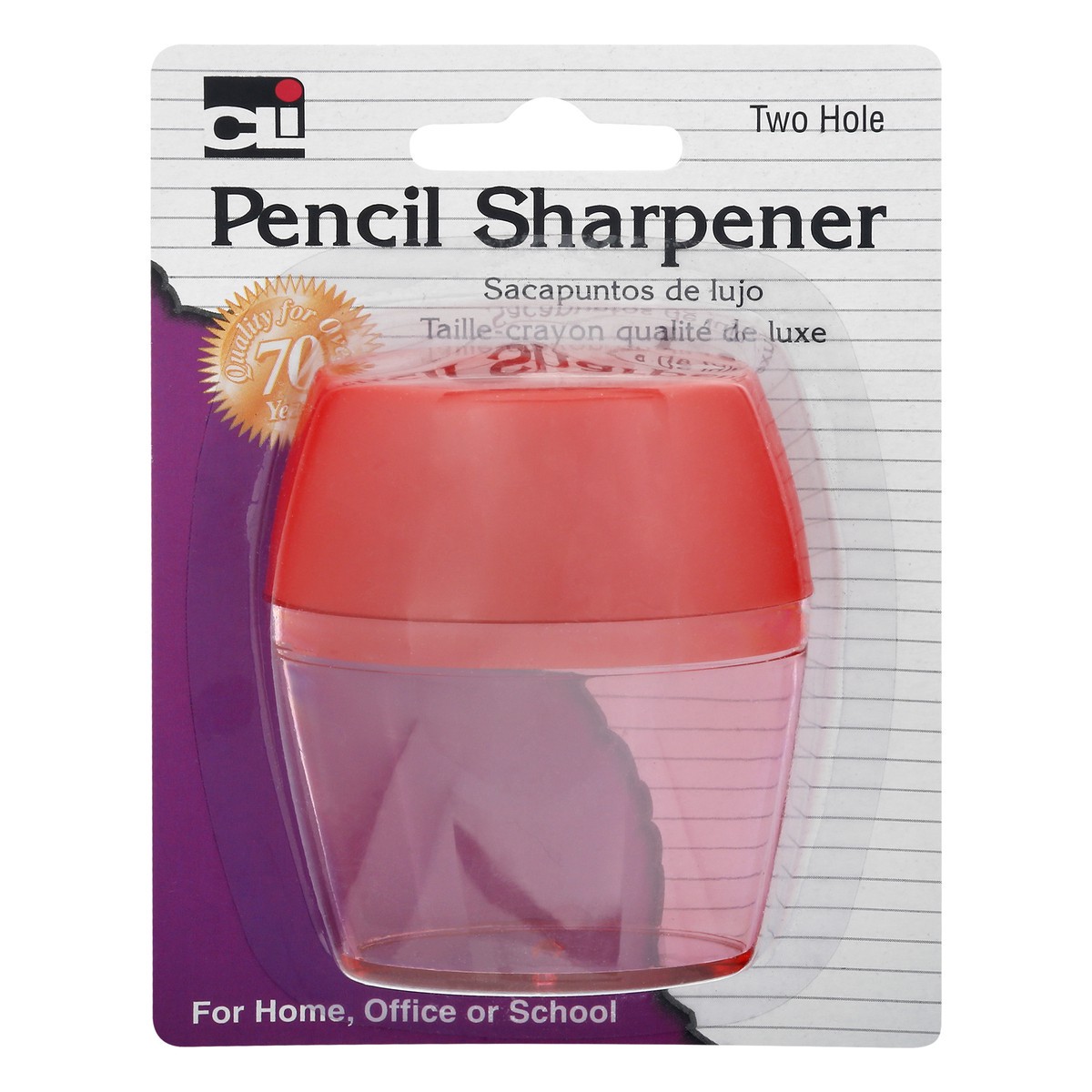 slide 1 of 9, CLi Two Hole Pencil Sharpener 1 ea, 1 ea