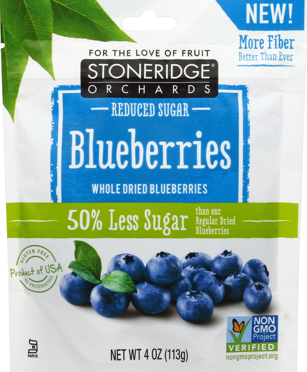 slide 5 of 6, Stoneridge Orchards Blueberries, Reduced Sugar, 4 oz