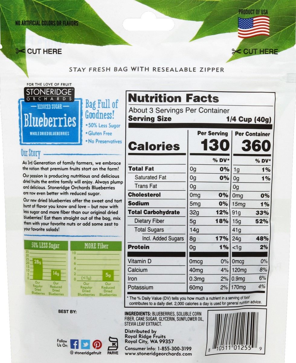 slide 2 of 6, Stoneridge Orchards Blueberries, Reduced Sugar, 4 oz
