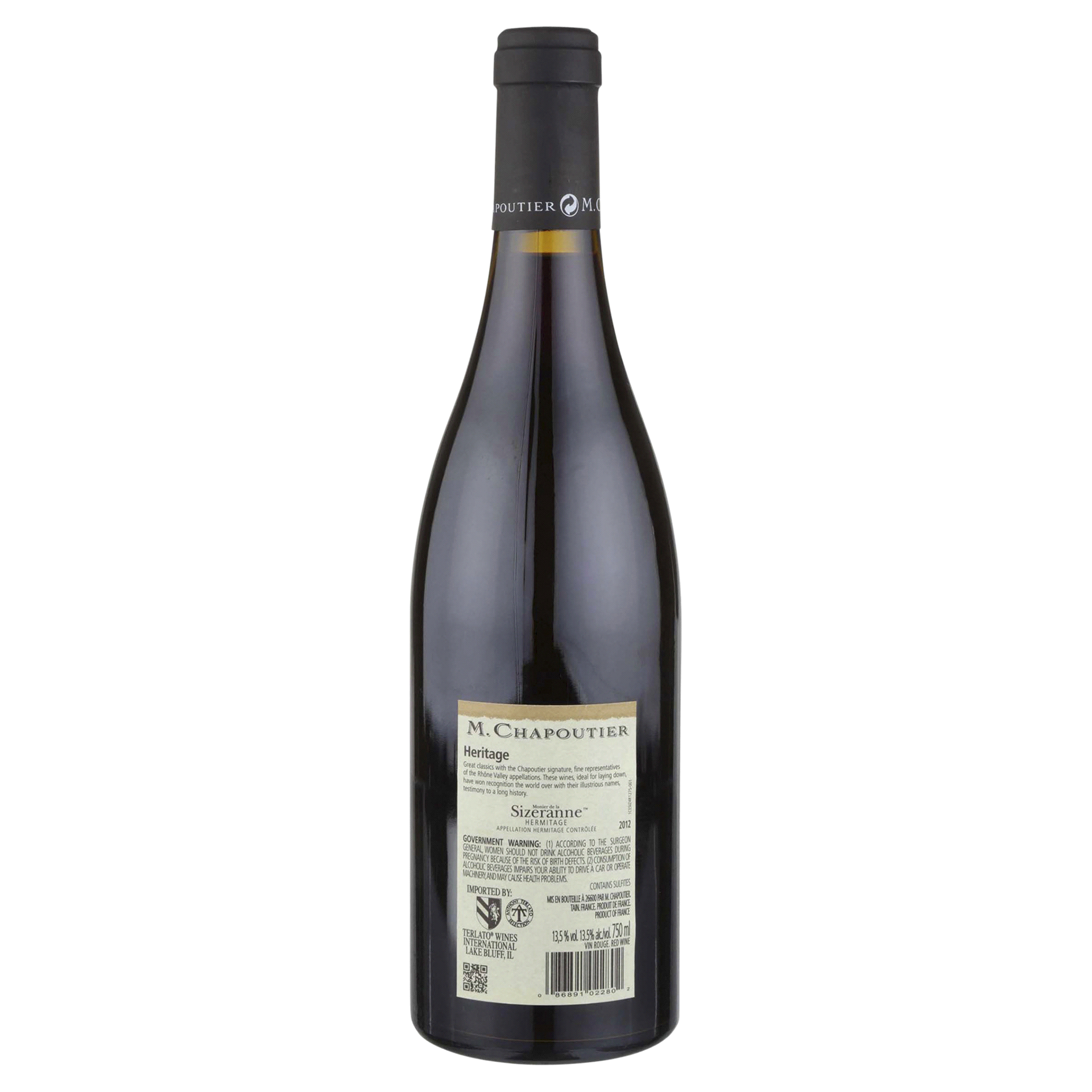 slide 2 of 5, M CHAPOUTIER M. Chapoutier Hermitage Monier de la Sizeranne, 750 ml