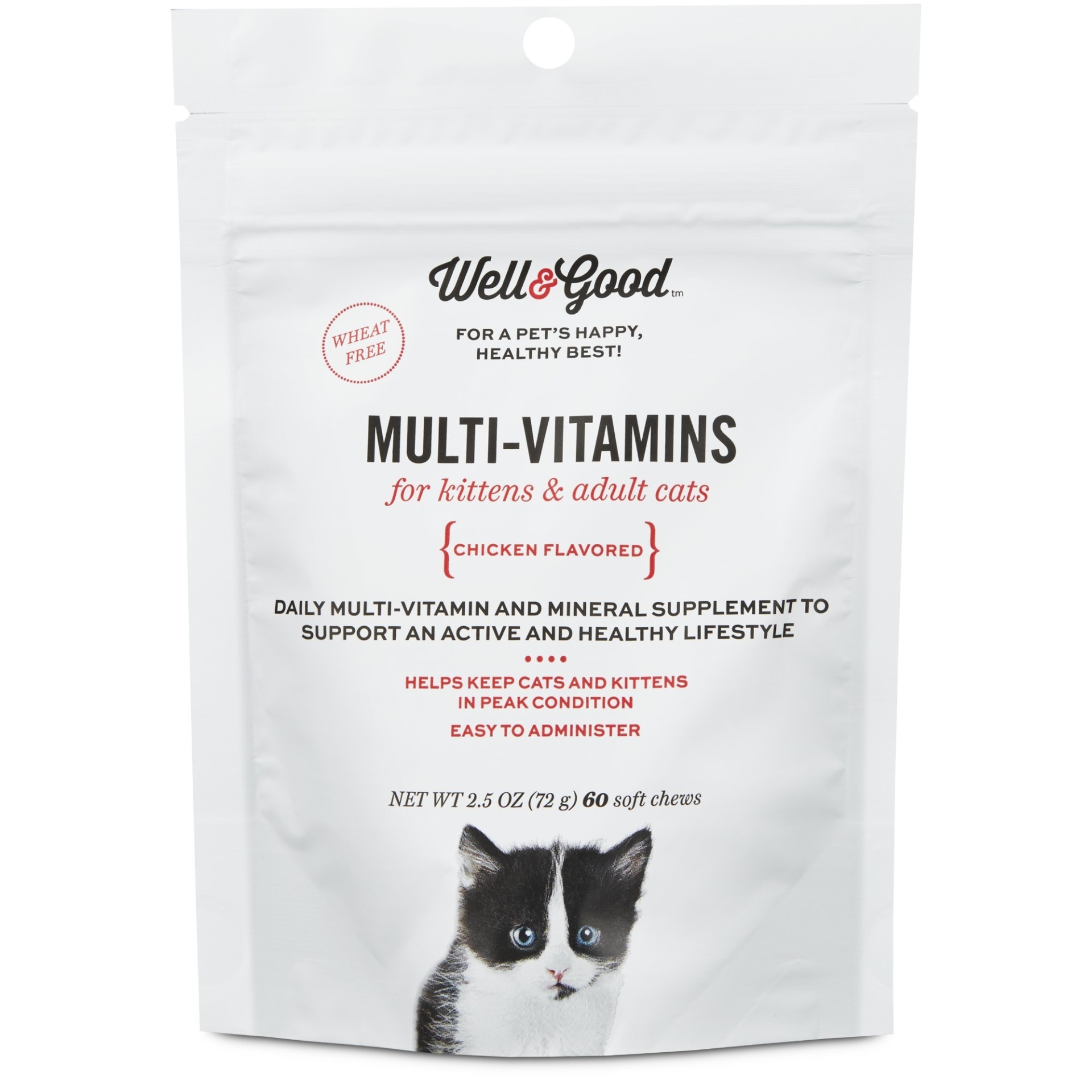 slide 1 of 1, Well & Good Multi Vitamin for Cats, 60 ct