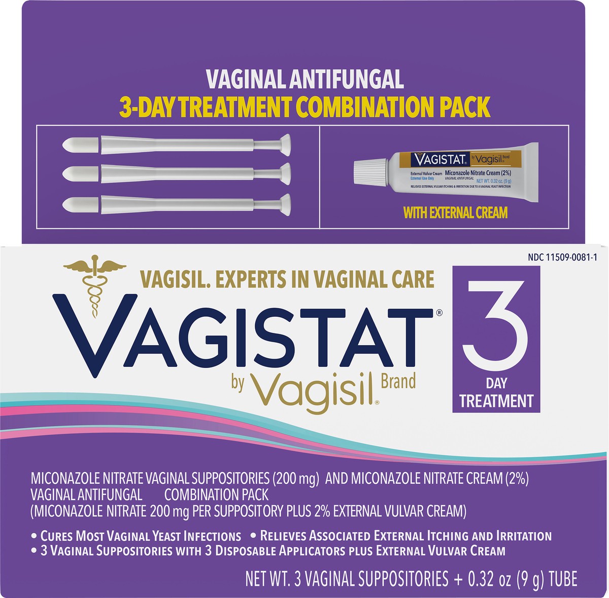 slide 1 of 7, Vagistat Vagisil 3 Day Treatment Vaginal Antifungal 1 ea, 1 ct