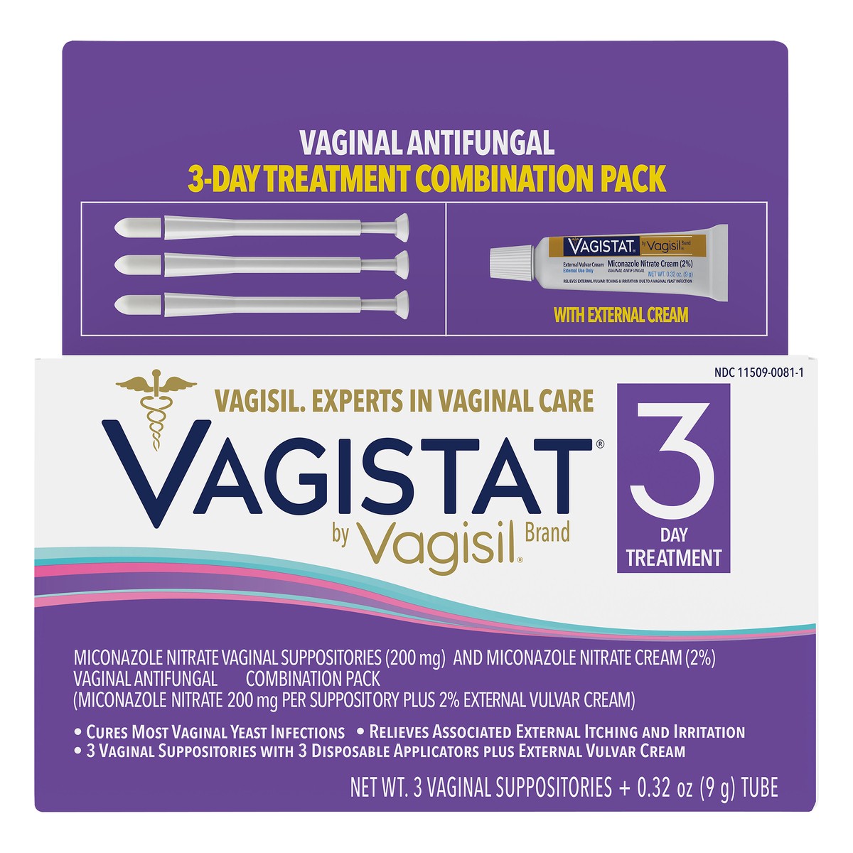 slide 1 of 7, Vagistat Vagisil 3 Day Treatment Vaginal Antifungal 1 ea, 1 ct