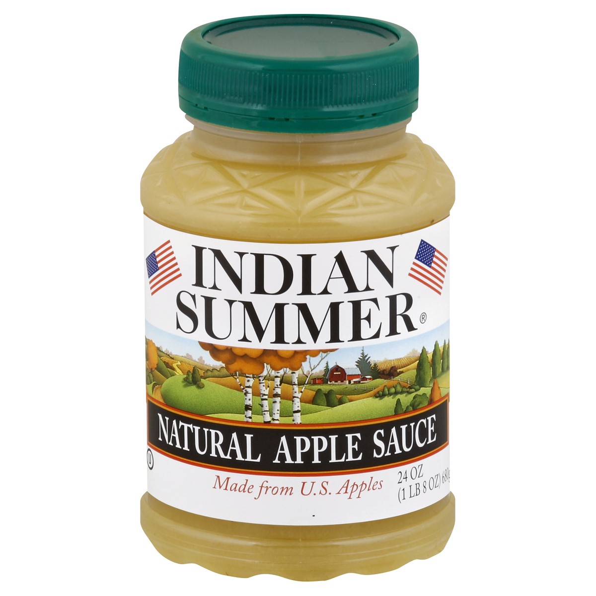 slide 2 of 3, Indian Summer Natural Apple Sauce 24 oz, 24 oz