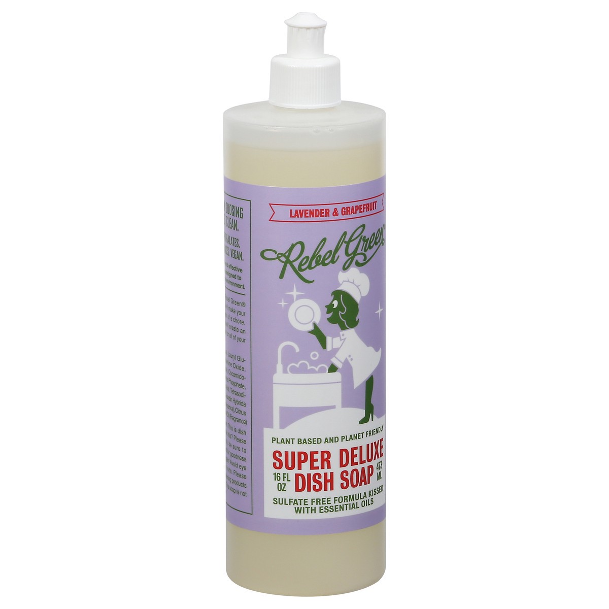 slide 6 of 12, Rebel Green Super Deluxe Lavender & Grapefruit Dish Soap 16 fl oz, 16 fl oz