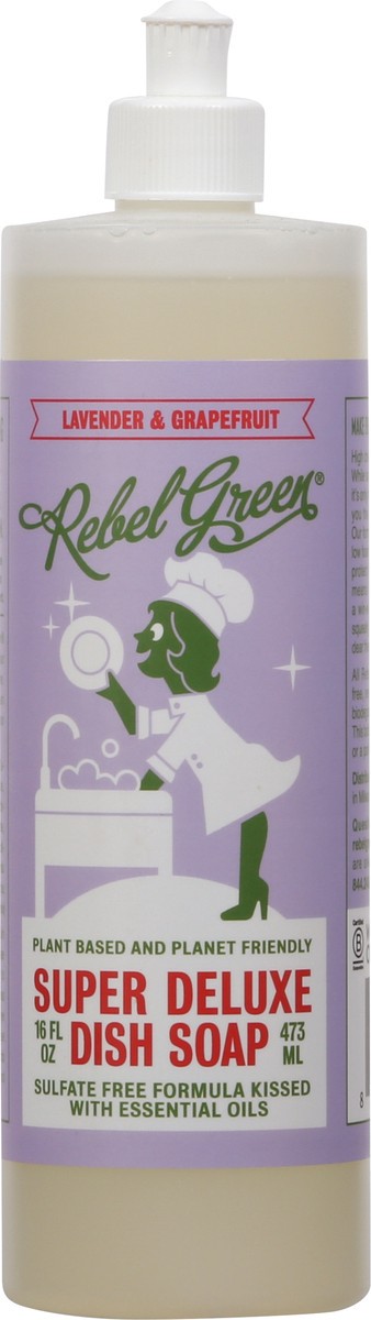 slide 4 of 12, Rebel Green Super Deluxe Lavender & Grapefruit Dish Soap 16 fl oz, 16 fl oz