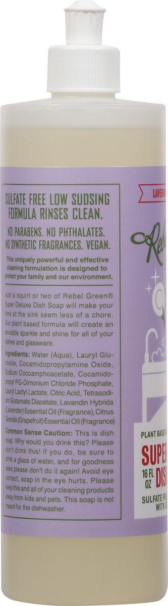 slide 7 of 12, Rebel Green Super Deluxe Lavender & Grapefruit Dish Soap 16 fl oz, 16 fl oz