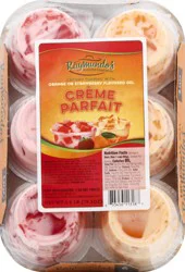 Raymundo's Orange or Strawberry Flavored Creme Parfait 6 ea
