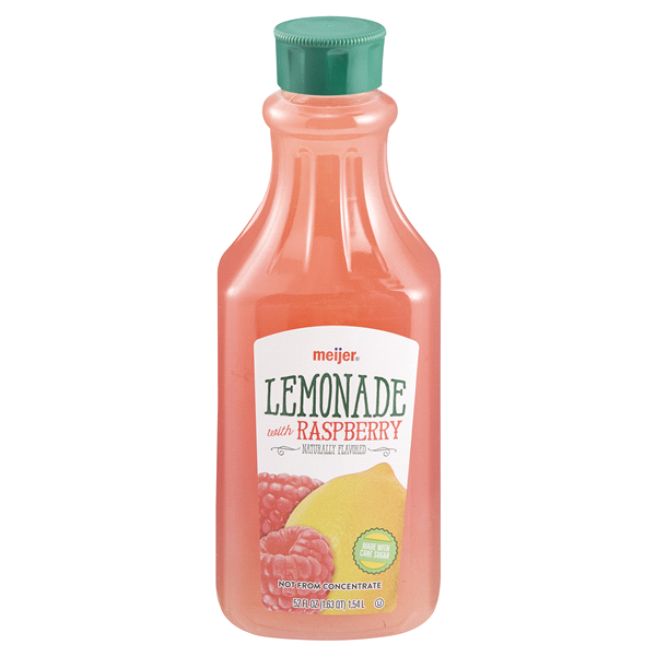 slide 1 of 1, Meijer Lemonade With Raspberry, 52 oz