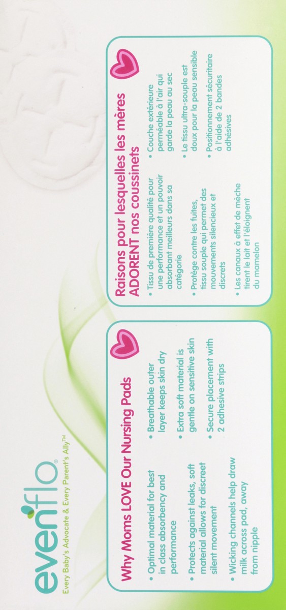 slide 10 of 11, Evenflo Advanced Disposable Nursing Pads 60 ea, 60 ct