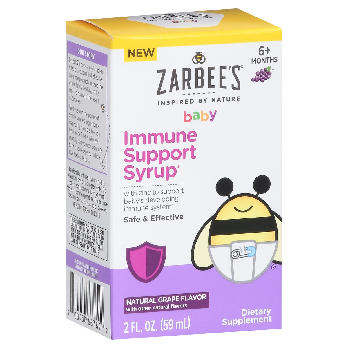 slide 4 of 9, Zarbee's Naturals Baby Immune Support Syrup 2 Fl. Oz, 2 fl oz
