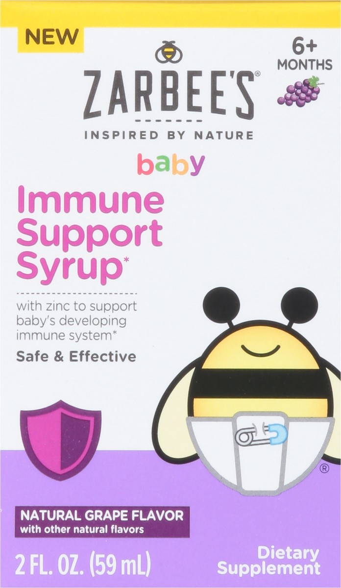 slide 5 of 9, Zarbee's Naturals Baby Immune Support Syrup 2 Fl. Oz, 2 fl oz