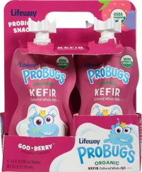 Lifeway Kefir, Organic, Goo Berry - 4 ct