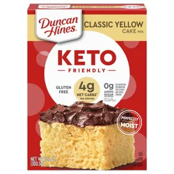 Duncan Hines Keto Friendly Classic Yellow Cake Mix, 10.6 oz.