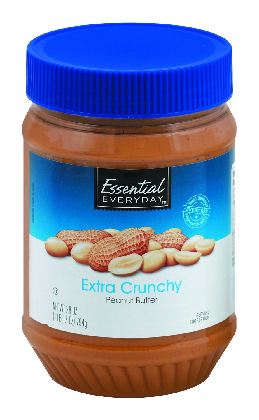 slide 1 of 1, Essential Everyday Crunchy Peanut Butter, 28 oz