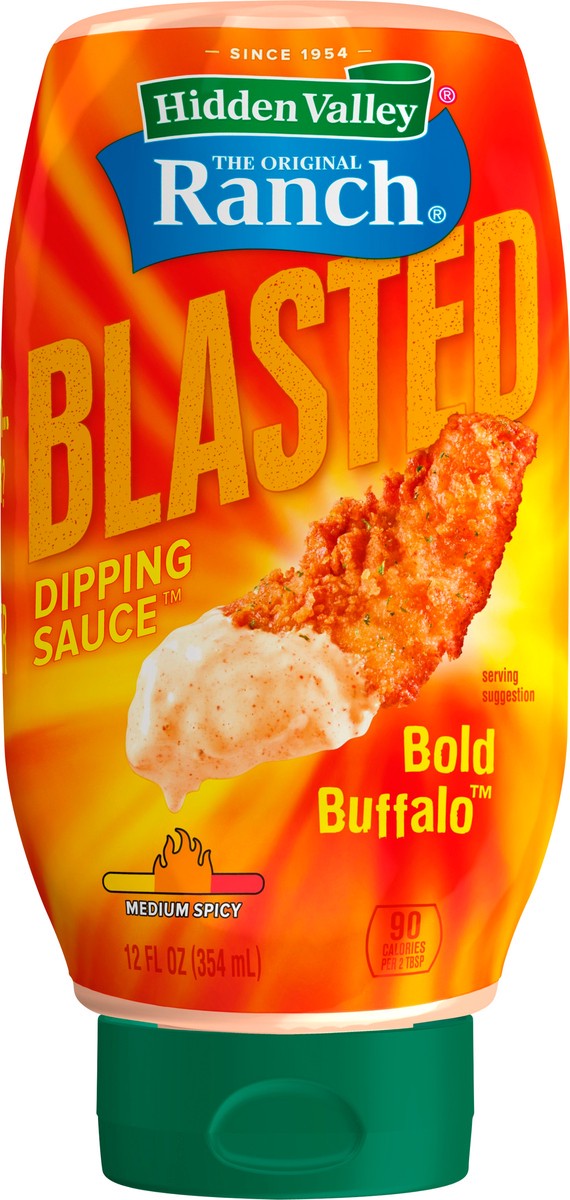 slide 3 of 4, Hidden Valley The Original Ranch Medium Spicy Blasted Bold Buffalo Dipping Sauce 12 oz, 12 oz