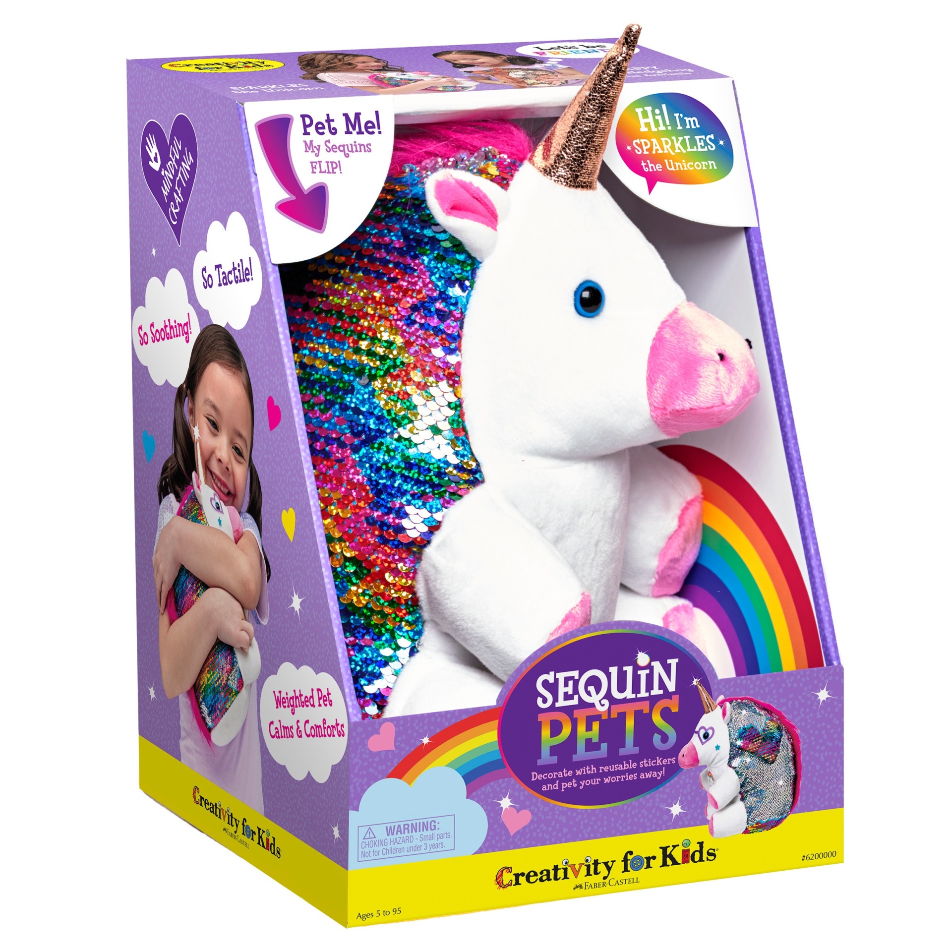 slide 1 of 1, Creativity for Kids Sequin Pets: Sparkles the Unicorn, 1 ct