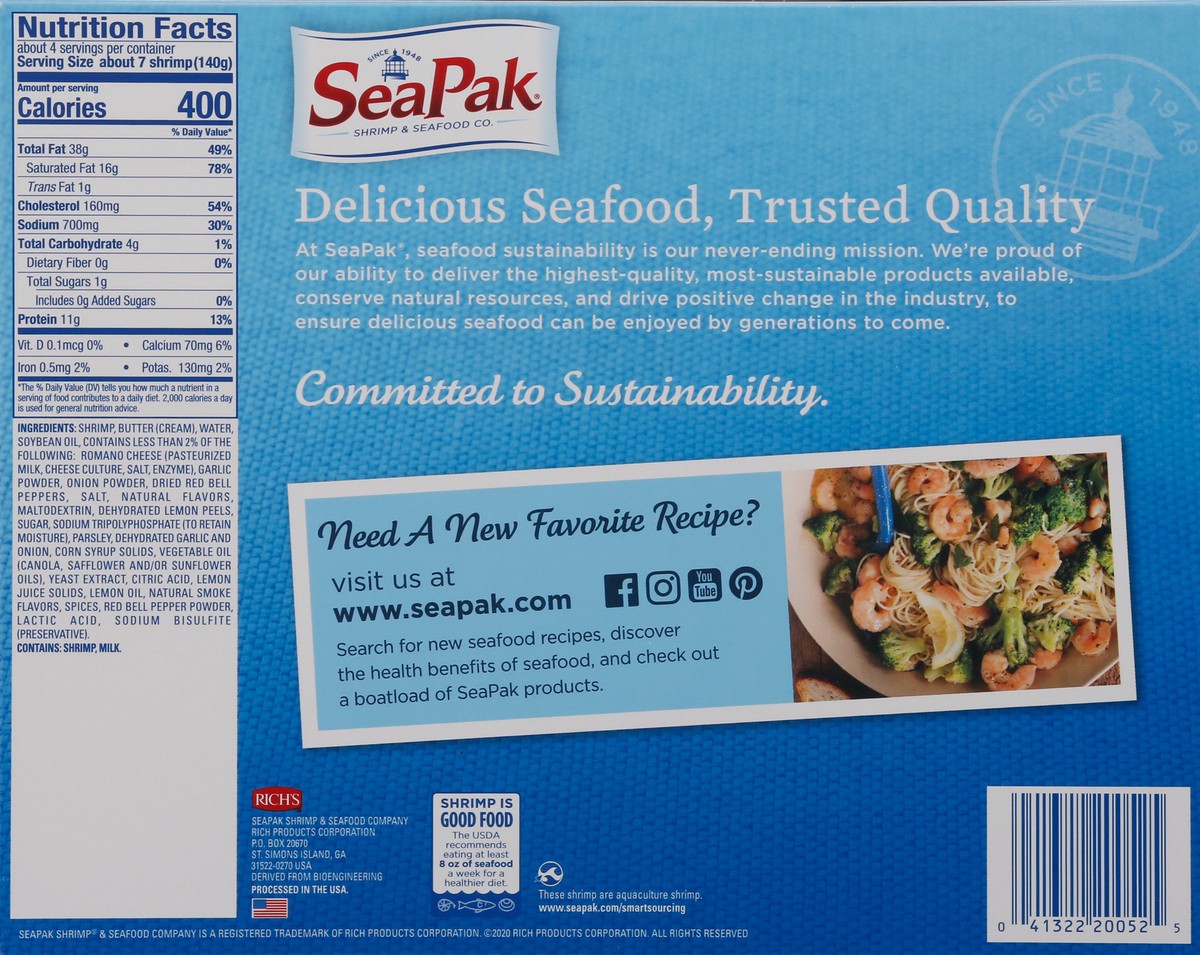 slide 13 of 14, SeaPak Family Size Shrimp Scampi 19 oz, 19 oz