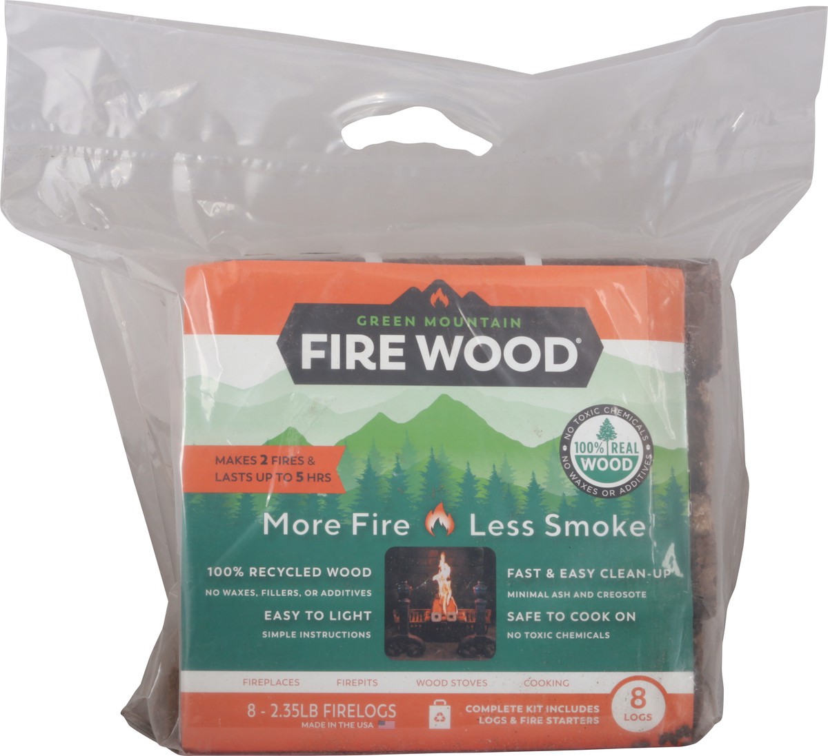 slide 7 of 12, Green Mountain Firewood Log Firewood Pack With Starters. - 8 Count, 8 ct