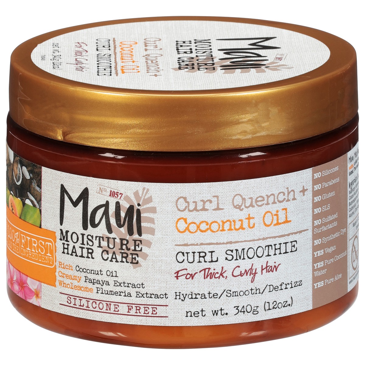 slide 8 of 9, Maui Moisture Coconut Oil Curl Quench Smoothie Curl Enhancer - 12oz, 12 oz