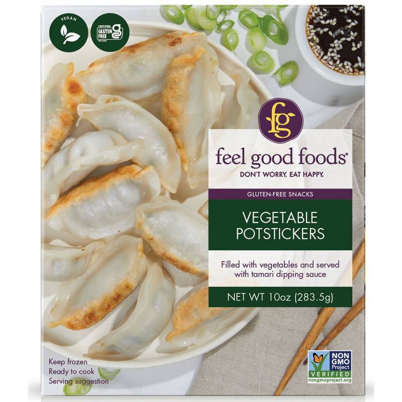 slide 1 of 3, Feel Good Foods Gluten Free Vegetable Dumplings, 10 oz
