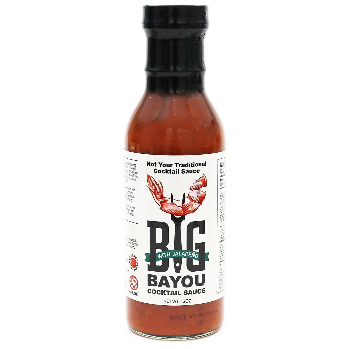 slide 1 of 1, Big Bayou Jalapeño Cocktail Sauce, 12 oz