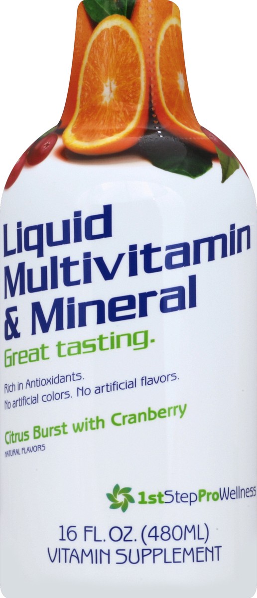 slide 2 of 2, 1st Step For Energy Liquid Multi-Vitamin And Mineral Citrus Burst, 16 oz