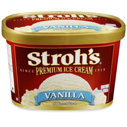 Stroh's Vanilla Ice Cream 48 oz