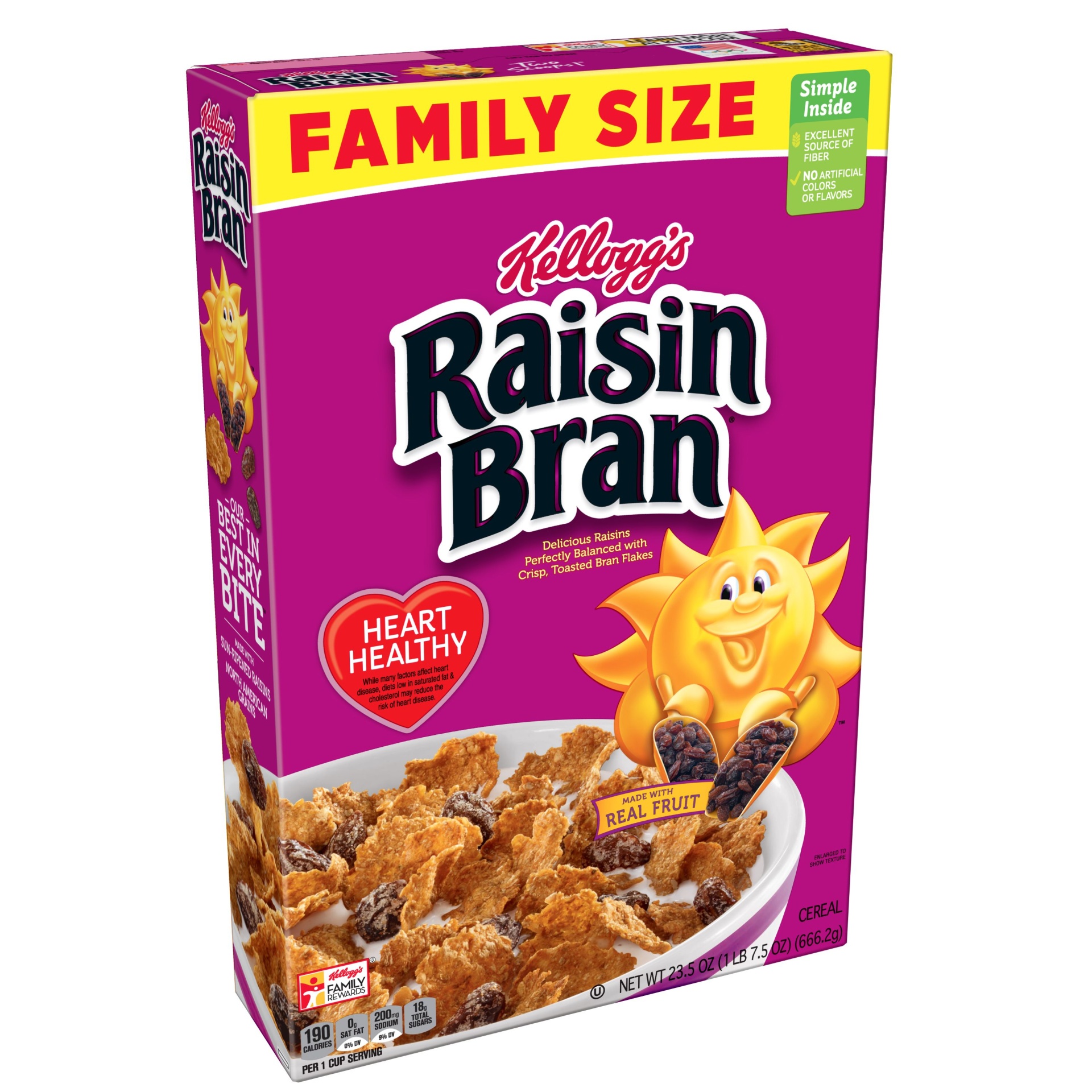 slide 1 of 7, Raisin Bran Cereal, 25.5 oz