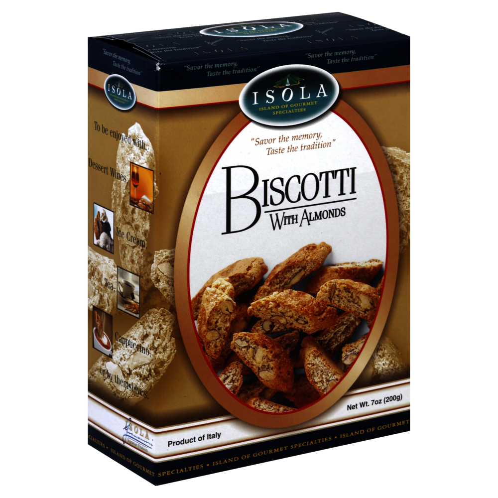 slide 1 of 1, Isola Biscotti With Almonds, 7 oz