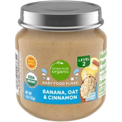 Simple Truth Organic Banana Oat & Cinnamon Baby Food Puree