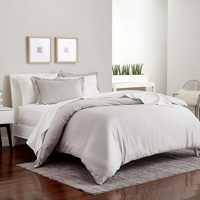 slide 1 of 1, Staywell HygroCotton 400-Thread Count Full/Queen Duvet Cover Set - Grey, 1 ct