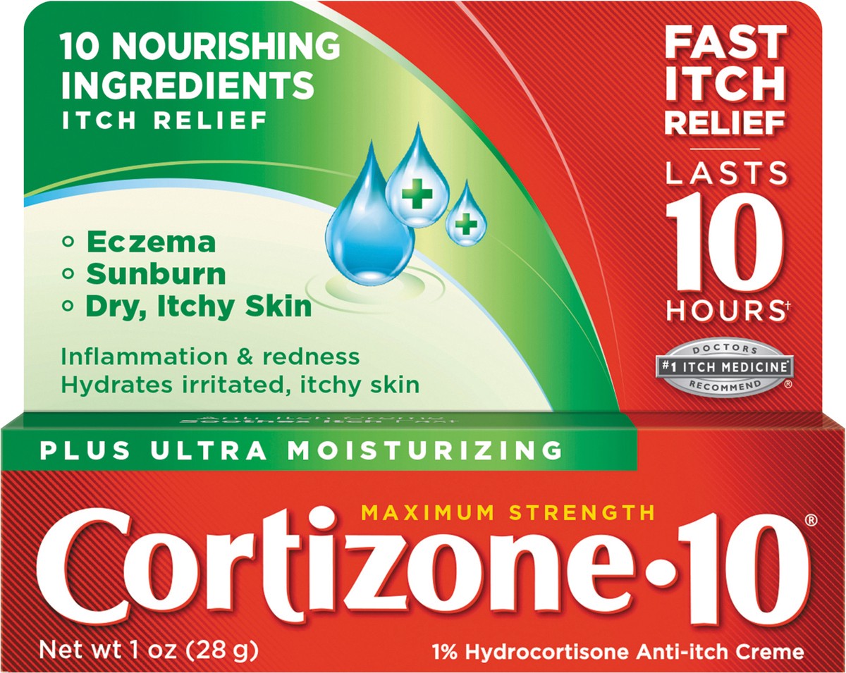 slide 4 of 7, Cortizone-10 Cortizone 10 Plus Ultra Moisturizing Anti Itch Cream (1 Oz), 1 oz