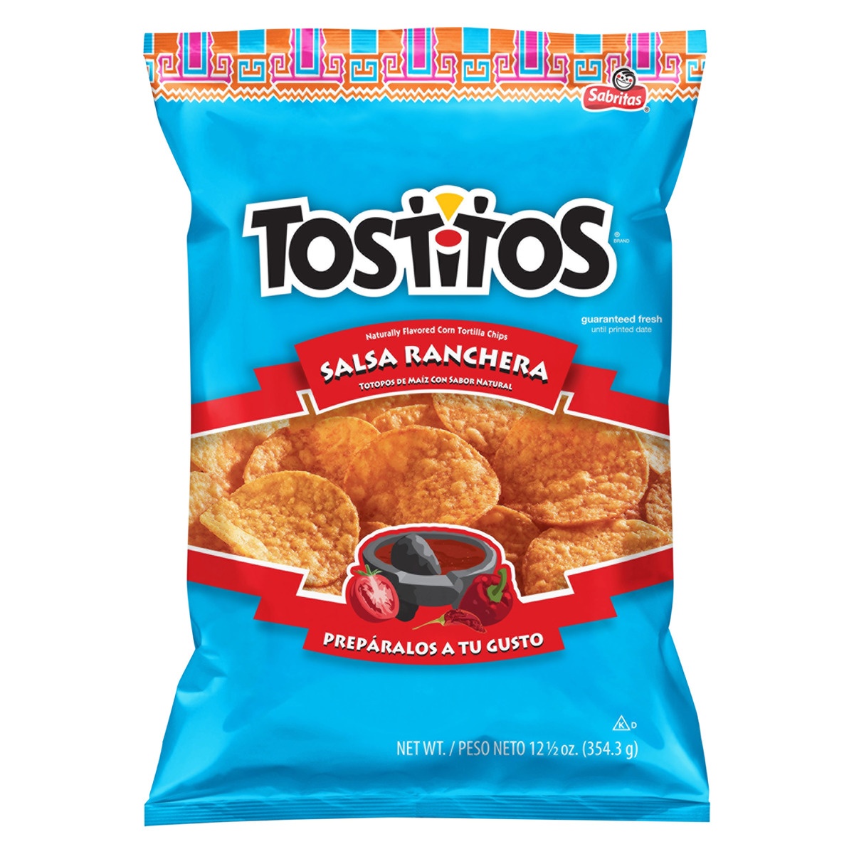 slide 1 of 3, Tostitos Salsa Ranchera Naturally Flavored Corn Tortilla Chips, 12.5 oz