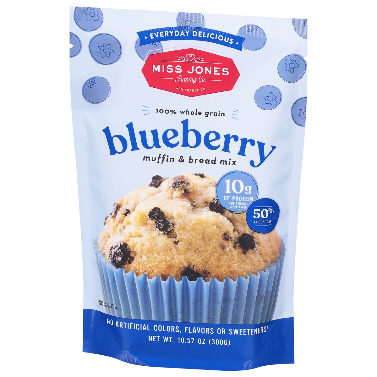 slide 3 of 13, Miss Jones Baking Co. Blueberry Muffin & Bread Mix 10.57 oz, 1 ct