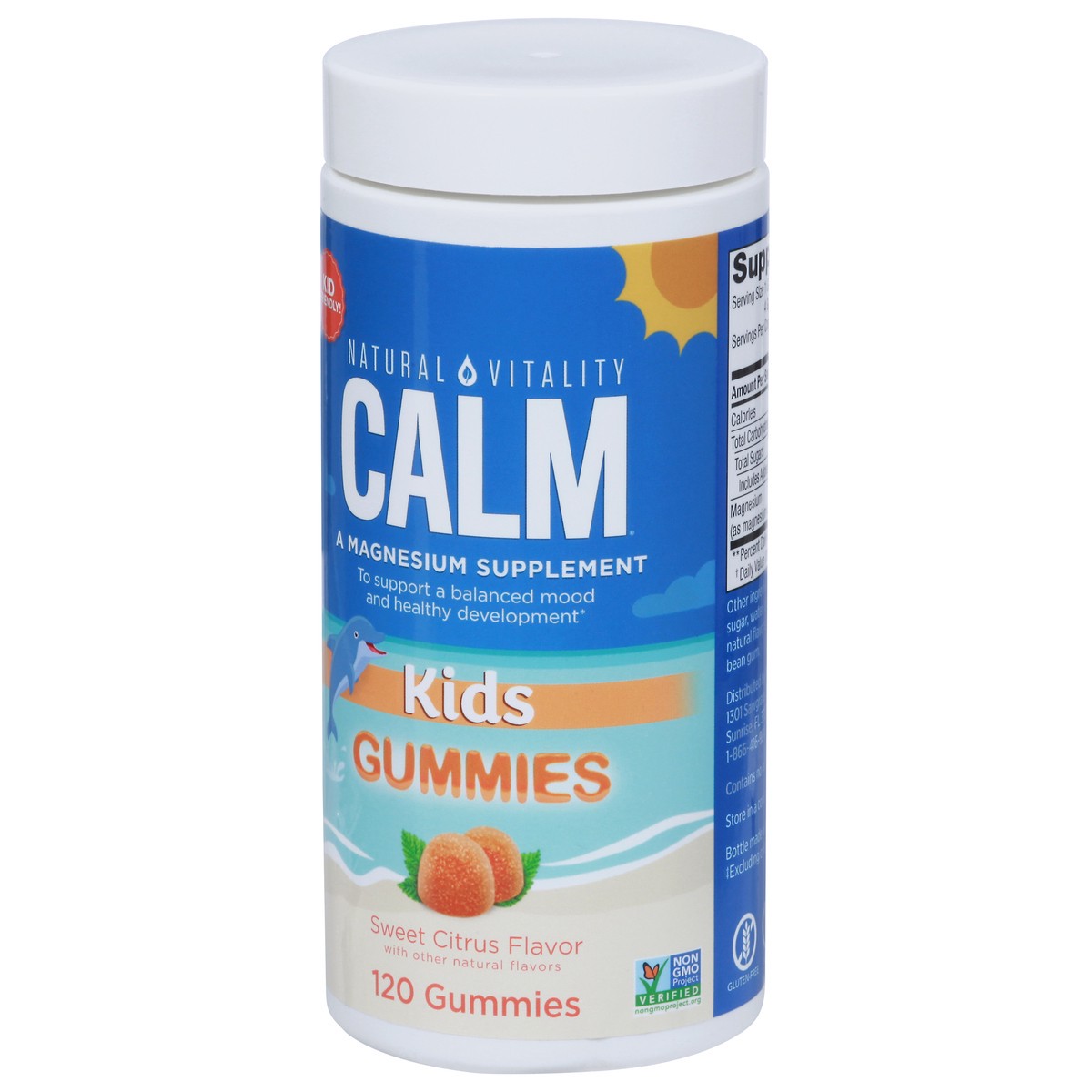 slide 9 of 9, Calm Natural Vitality Kids Sweet Citrus Flavor Gummies 120 ea, 1 ct