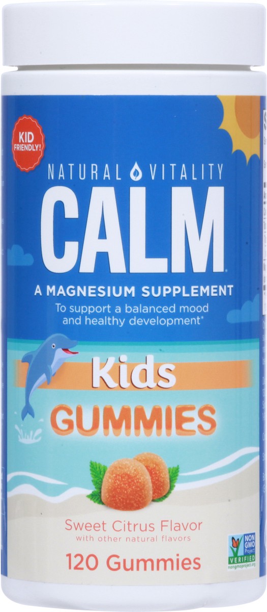 slide 5 of 9, Calm Natural Vitality Kids Sweet Citrus Flavor Gummies 120 ea, 1 ct