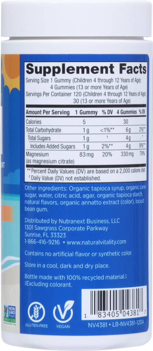 slide 3 of 9, Calm Natural Vitality Kids Sweet Citrus Flavor Gummies 120 ea, 1 ct