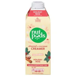 nutpods Special Edition Almond + Coconut Holiday Nog Creamer- 25.4 fl oz