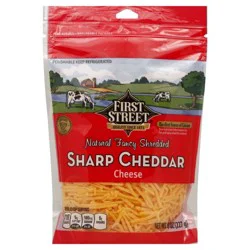 First Street Shredded Fancy Sharp Cheddar Cheese