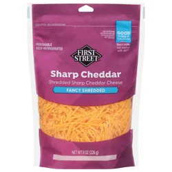 First Street Shredded Fancy Sharp Cheddar Cheese